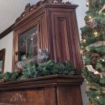 Perfection is overrated, especially during the holidays Kym Seabolt's cat Kia on her new cabinet