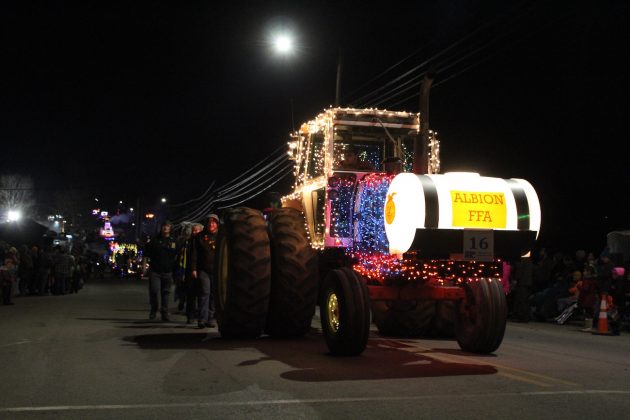 lighted tractor parade ffa
