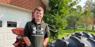 Plymouth High School FFA member restores 641 Ford tractor Walker Wallace