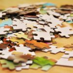 Happy slow, quiet, dull New Year puzzle pieces