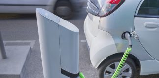 Pa. DEP grants fund 16 chargers for electric vehicles electric car plugged into a charger