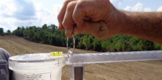 Calibrating a grain or seed drill grain or seed drill