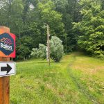 ODNR celebrates abandoned mine land cleanup, new trailhead trailhead sign for baileys trail