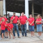 Twilight tour features RMD Dairy’s robotic milking system The Dotterer family addresses the crowd at the 2021 Dairy Twilight Tour.