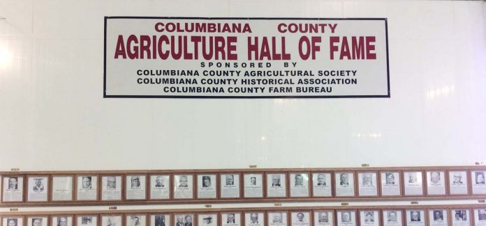 col ag hof wall The late Harold J. Thompson and Harold A. Windram will be enshrined in the Columbiana County Agriculture Hall of Fame, Aug. 3, for their contributions to agriculture and the greater Columbiana County community.