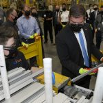 First Solar breaks ground on new Ohio solar panel plant labor secretary tours factory