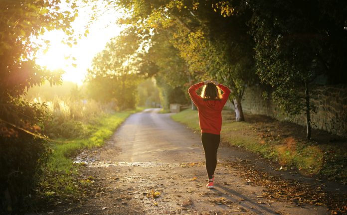 womanstressing woman walking