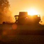 Mixed news has corn defensive, but soybeans higher combine harvester