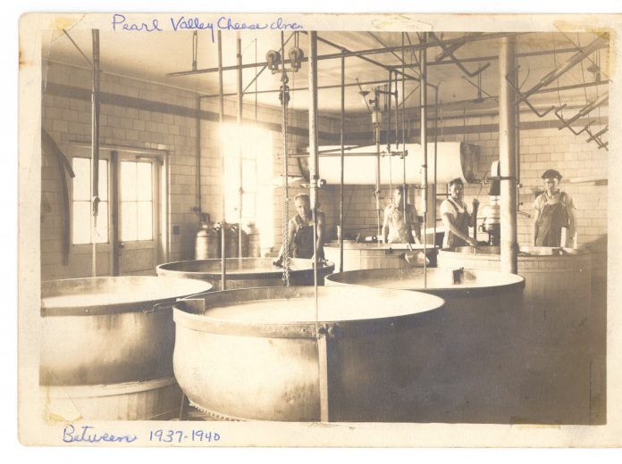 Swiss cheese factory