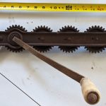 This geared metal tool may stump you! Can you hazard a guess on what it is?