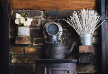 How to stay warm at night in an old farm house wood stove