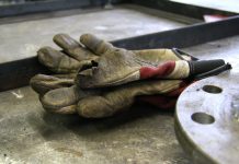 Work from yesteryear work gloves