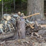 Finding the joy in everyday tasks splitting wood