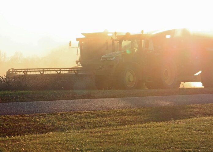 harvest, combine, tractor