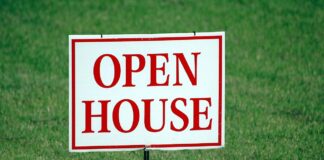 Real estate reality check open house sign