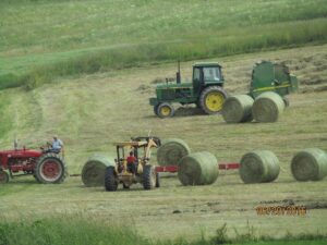 baling hay