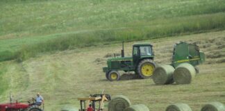 baling hay