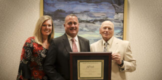 Jeff Ziegler receives an award from Jersey Cattle Association Jeff Ziegler