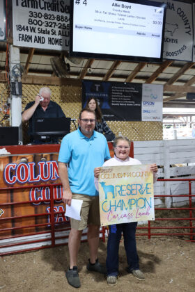 Reserve Champion Carcass Lamb