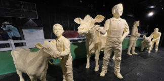 Butter display is back at the Ohio State Fair 2022 Ohio State Fair butter sculpture
