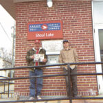 Visiting Manitoba with Stan Miller & his grandson