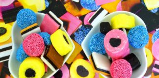 black licorice candy