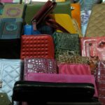 Pocketbooks and rain bonnets purses and wallets