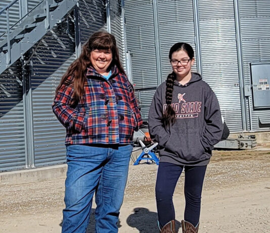 Ohio farmer, innovator Marcia Ruff: ‘Don’t be afraid to try things’ Marcia and Mae Ruff stand in front of grain containers, Feb. 11. The containers were built in partnership with Farmers Business Network.