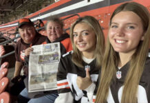 Taking in a Monday Night Football game with the Viteks