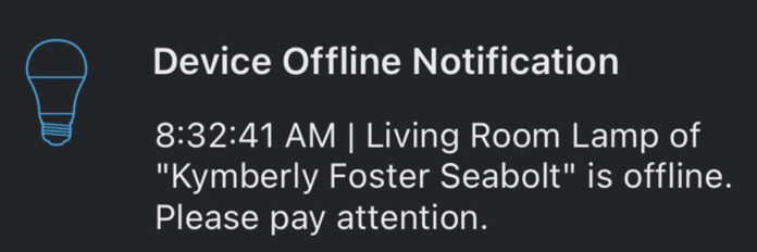 Kym Seabolt Smart Light Notification