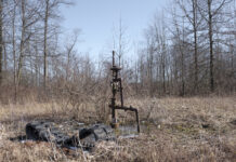Pa. Gov. Shapiro sues Trump administration over federal funding freeze a well head sits in a brushy area next to some trees