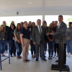 Western Pa. elementary school wins national award for ag literacy a group of teachers stand together to receive an award