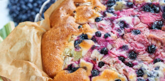 Blueberry Rhubarb Galette