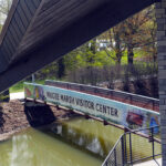 Magee Marsh boardwalk bridge entrance to visitor center