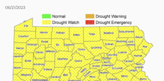 Statewide drought watch declared in Pennsylvania Pennsylvania drought watch map