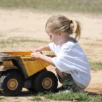 A little dirt can’t hurt child playing in dirt