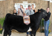 2023 Monroe County Fair junior livestock sale Grand Champion Market Steer