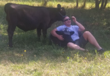 Living with an attitude of gratitude Eric Keller with cattle