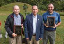 Two recognized for outstanding contributions to forestry Christopher S. Duckworth, Duckworth Farms; Dan Balser, Chief of the Ohio Division of Forestry; Jeremy Scherf on behalf of the Ohio Conservation Federation.