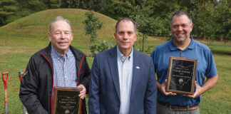 Christopher S. Duckworth, Duckworth Farms; Dan Balser, Chief of the Ohio Division of Forestry; Jeremy Scherf on behalf of the Ohio Conservation Federation.