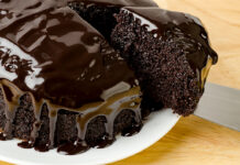 Hot Chocolate Poke Cake