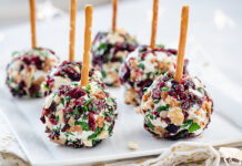 Festive Cranberry Cheese Ball Bites