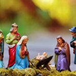 Christmas Eve with grandma nativity scene