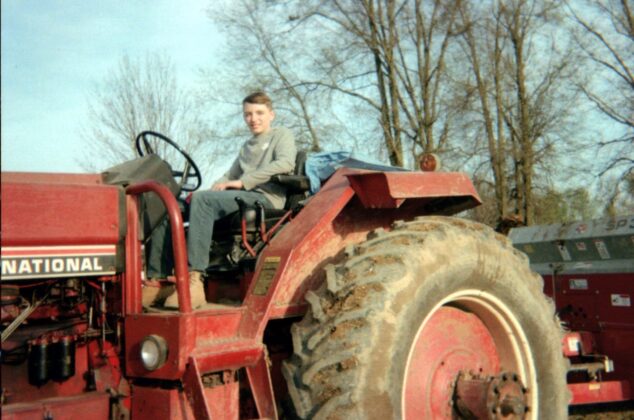 Daniel on tractor