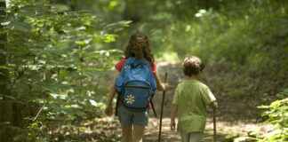 hiking kids