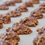 No Bake Cookies Lined Up