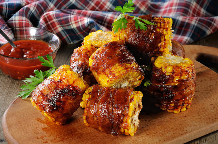 Bacon Wrapped Grilled Corn
