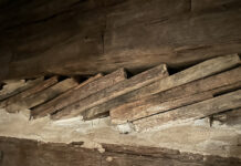 After the house raising, there was still plenty to do chinking