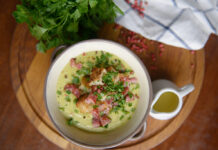 Yellow Pea Soup with Ham