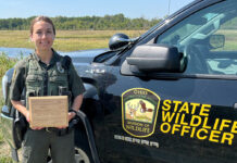 Butler honored as Mississippi Flyway Council Waterfowl Protection Officer of the Year Michele Butler